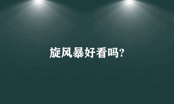 旋风暴好看吗?