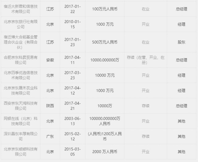 刘强东的公司名称是什么