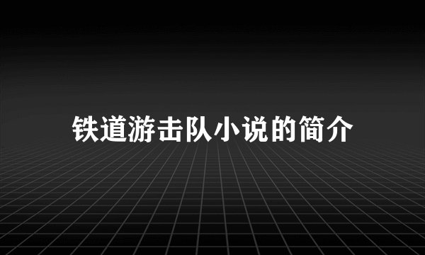 铁道游击队小说的简介