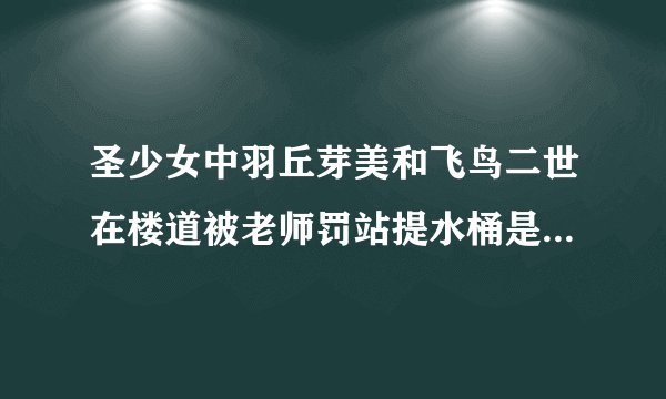 圣少女中羽丘芽美和飞鸟二世在楼道被老师罚站提水桶是哪集？最好发那张照片（提水桶那张）