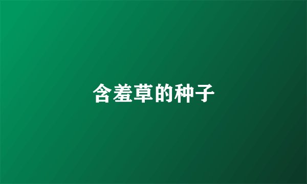 含羞草的种子