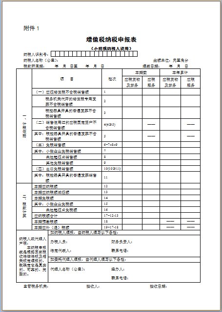 增值税纳税申报表中的免税销售额如何填写