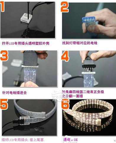 灯带怎么接电 我家吊顶好像没留电源 ，能不能安LED灯带啊