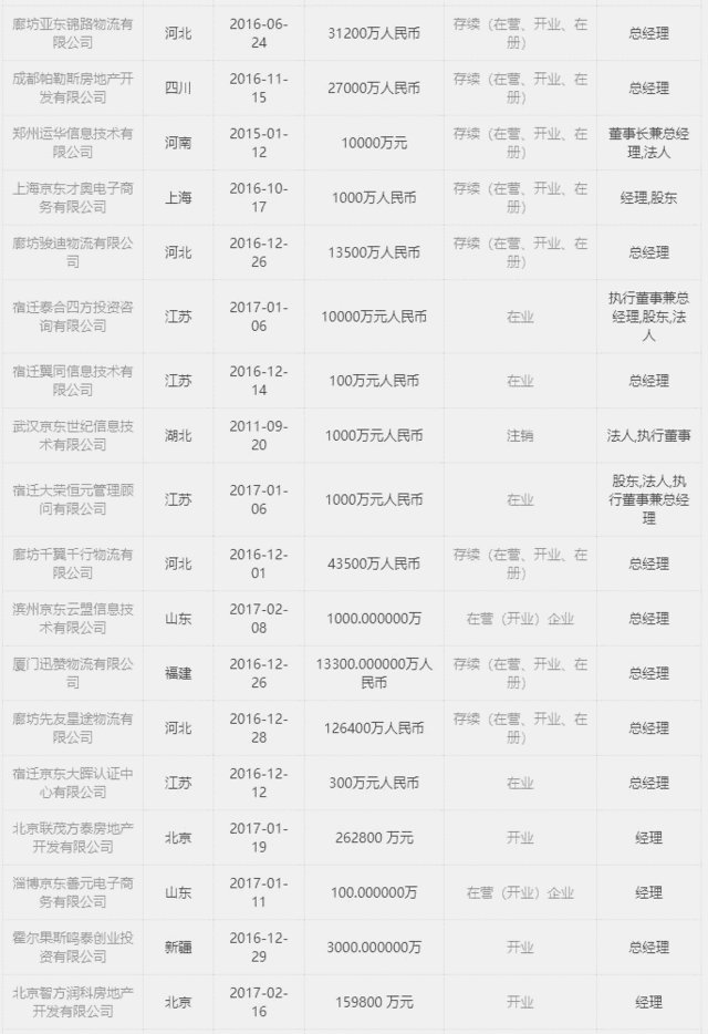 刘强东的公司名称是什么