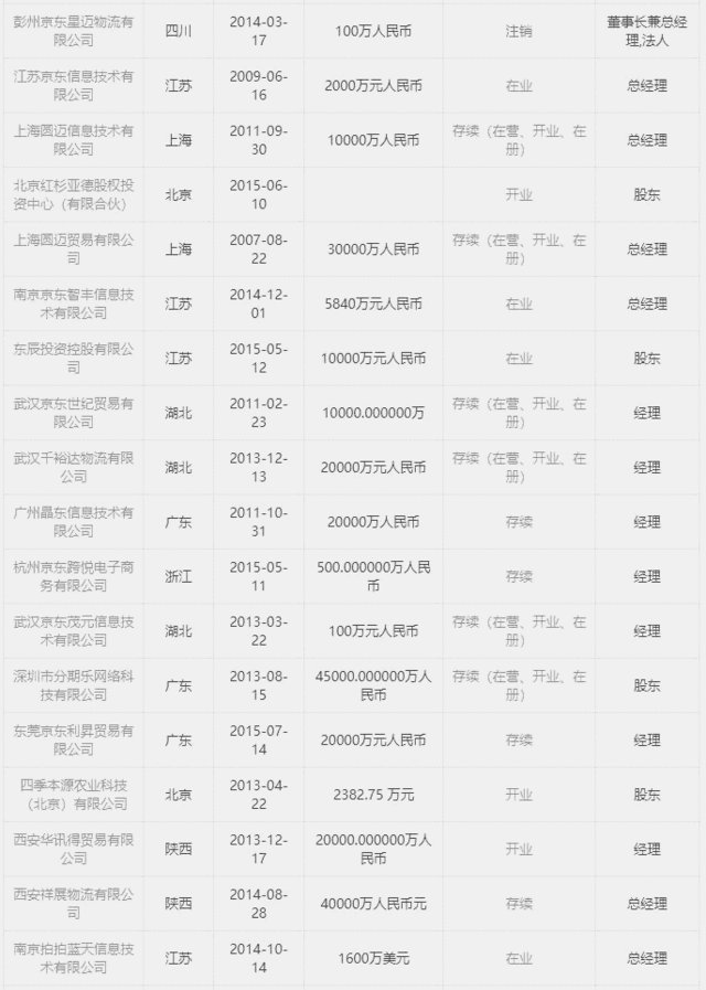 刘强东的公司名称是什么