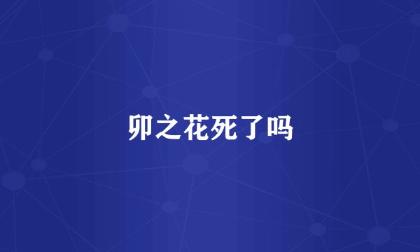卯之花死了吗