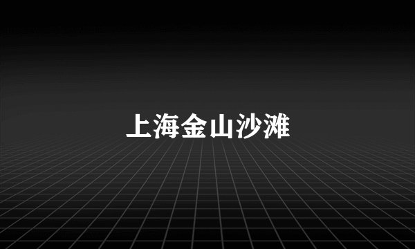 上海金山沙滩