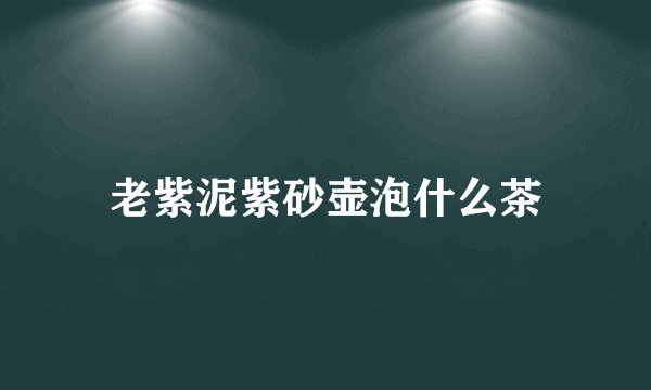 老紫泥紫砂壶泡什么茶