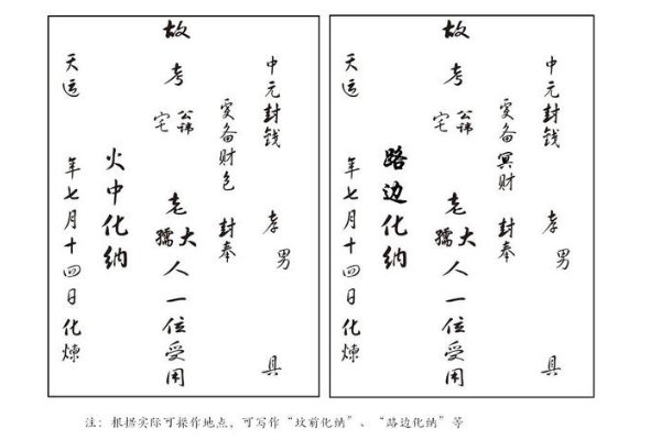 七月半写包的正确写法样板