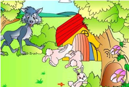 不好小白兔被一只狼盯上了,怎么办,松树爷爷想到了什么办法救小白兔