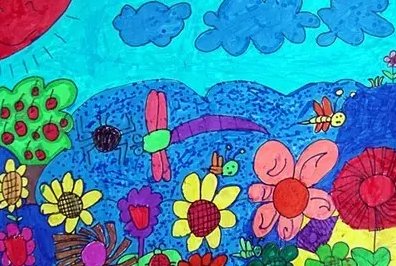 花园怎么画简单又漂亮