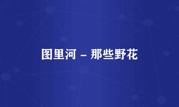 图里河 - 那些野花
