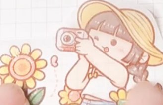 小麻薯手帐贴纸怎么画