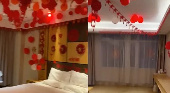 小伙出差住酒店,被安排进婚房,一个人住婚房是什么体验?