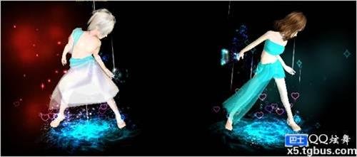 QQ炫舞海洋之心对戒佩戴效果