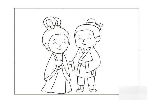连环画怎么画牛郎织女