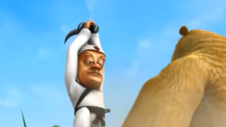 熊出没里头的哪一集演了光头强学的忍术打臭狗熊？