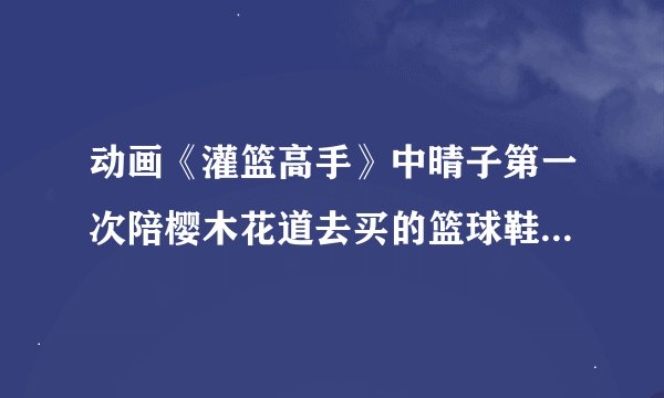 动画《灌篮高手》中晴子第一次陪樱木花道去买的篮球鞋是什么配色