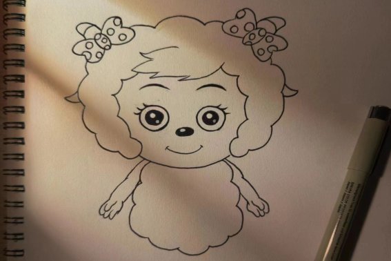 喜羊羊和美羊羊的画法
