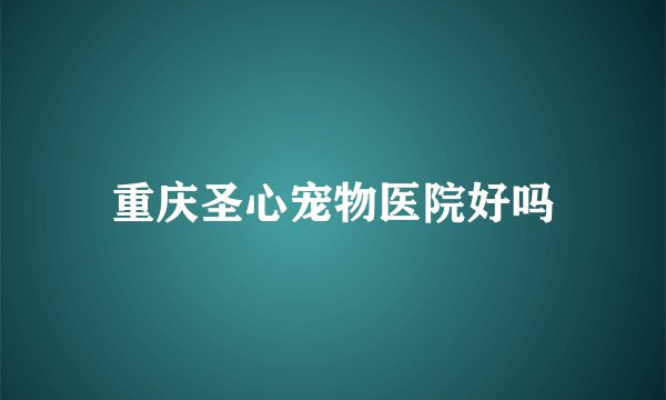 重庆圣心宠物医院好吗
