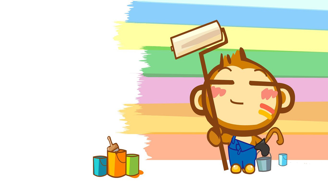 求一嘻哈猴刷漆壁纸