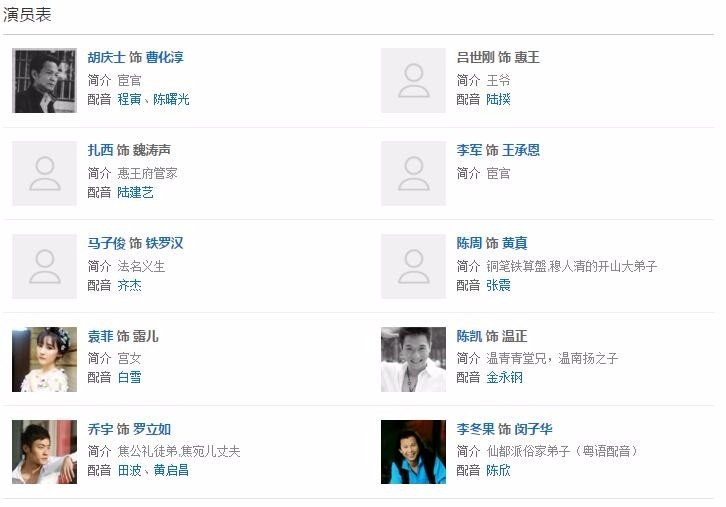 碧血剑窦智孔版电视剧演员表
