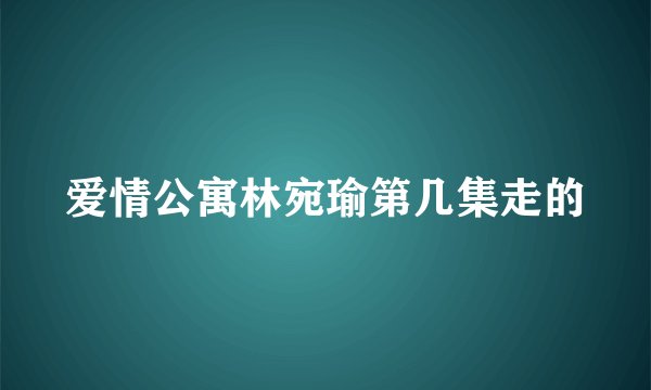 爱情公寓林宛瑜第几集走的
