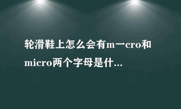 轮滑鞋上怎么会有m一cro和micro两个字母是什么意思？
