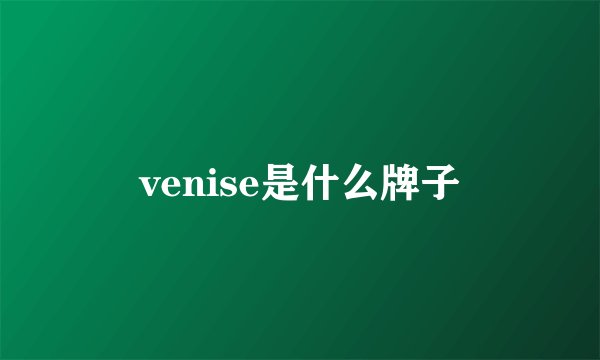 venise是什么牌子