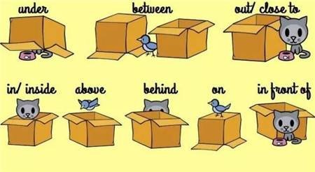 在...后面和在...前面的英文是什么？