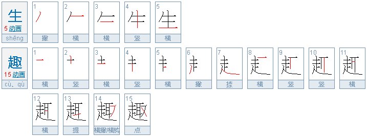 生趣有哪些近义词？