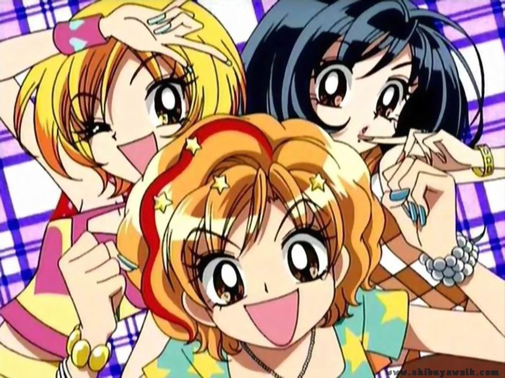 我想找一部日本卡通片，好像片名是有“辣妹”两个字的，主角好像是三个女孩子，