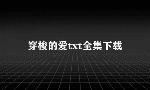 穿梭的爱txt全集下载