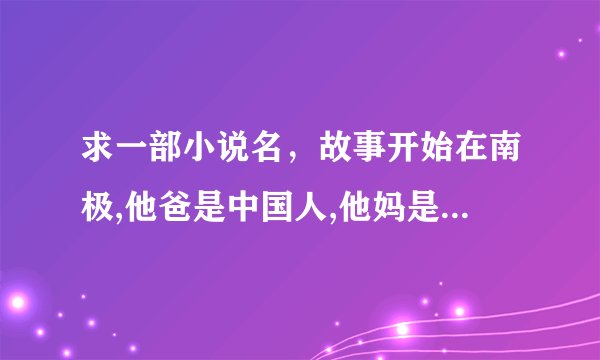 求一部小说名，故事开始在南极,他爸是中国人,他妈是日本人,刚开始他爸被杀了,他妈自杀,然后他报仇.