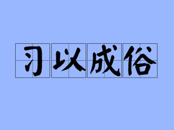 习以成俗的意思