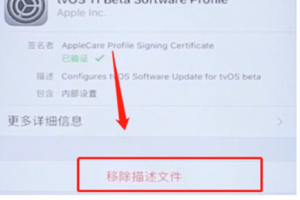 怎么卸载ios11的描述文件
