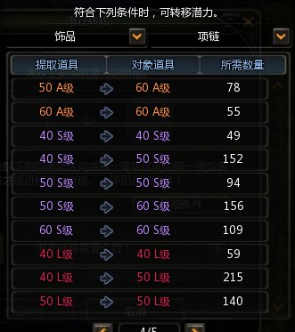 龙之谷附魔转移列表。比如38级首饰上的附魔可以转到多少级首饰上 还有武器装备