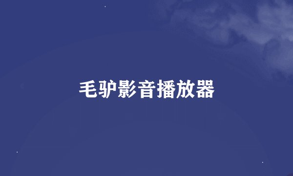 毛驴影音播放器