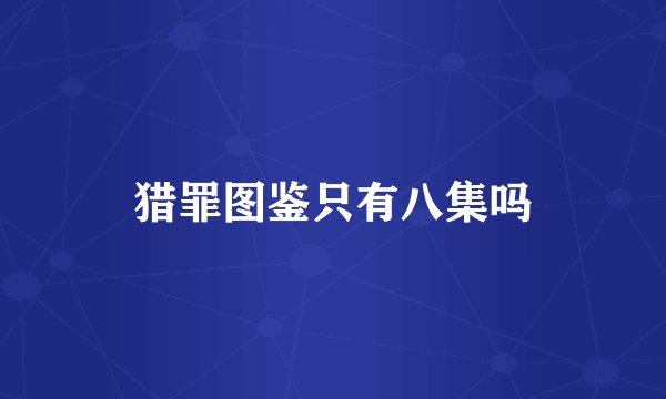 猎罪图鉴只有八集吗