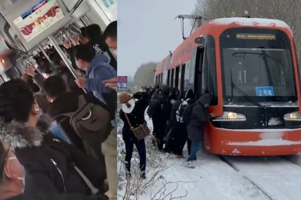 沈阳轻轨雪地趴窝，轻轨的司机是怎么做的？