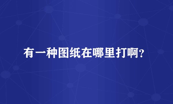 有一种图纸在哪里打啊？