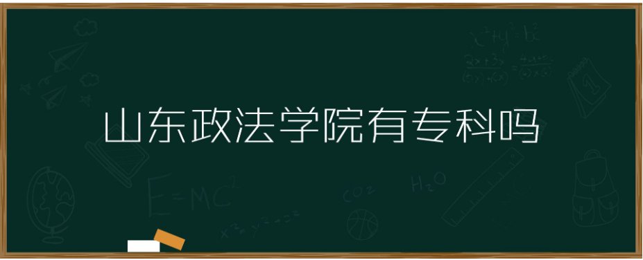山东政法学院有专科吗