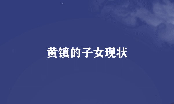 黄镇的子女现状