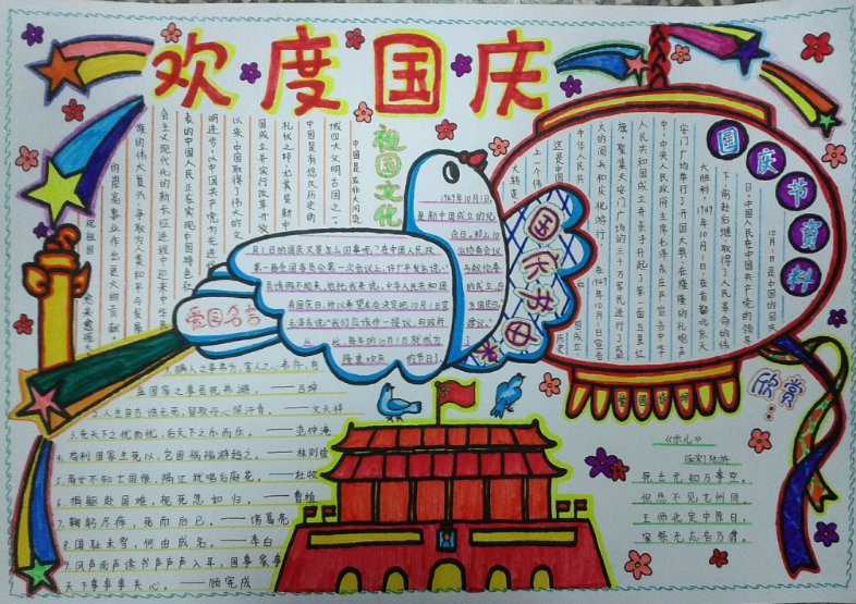 国庆节的由来手抄报内容简短