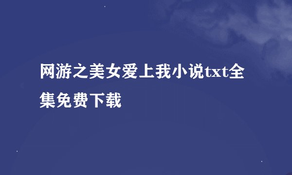网游之美女爱上我小说txt全集免费下载