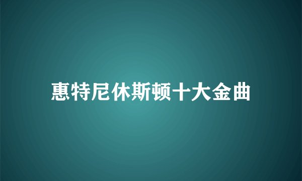 惠特尼休斯顿十大金曲