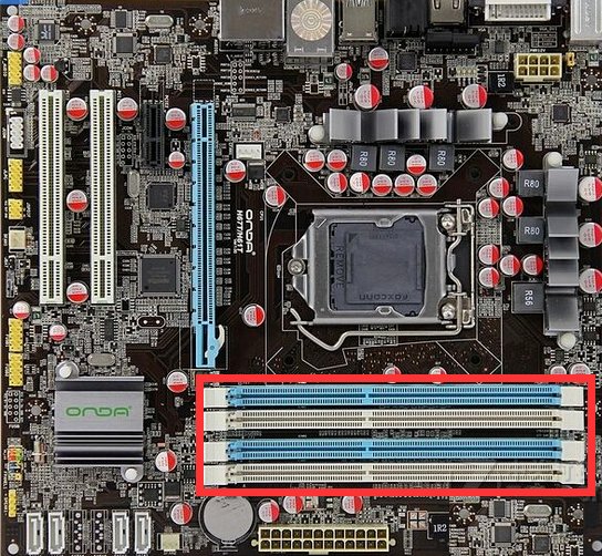 电脑主板各部件名称都标识的图解
