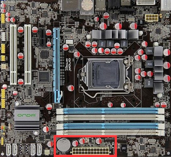 电脑主板各部件名称都标识的图解