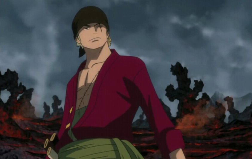 海贼王索隆穿红色衣服，有个场景是索隆砍子弹，是剧场版吗，叫什么名字