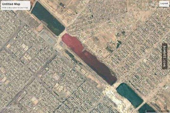 伊拉克血湖，是不是这里是否上演过令人KB的暴行，导致湖水被鲜血染成红色？